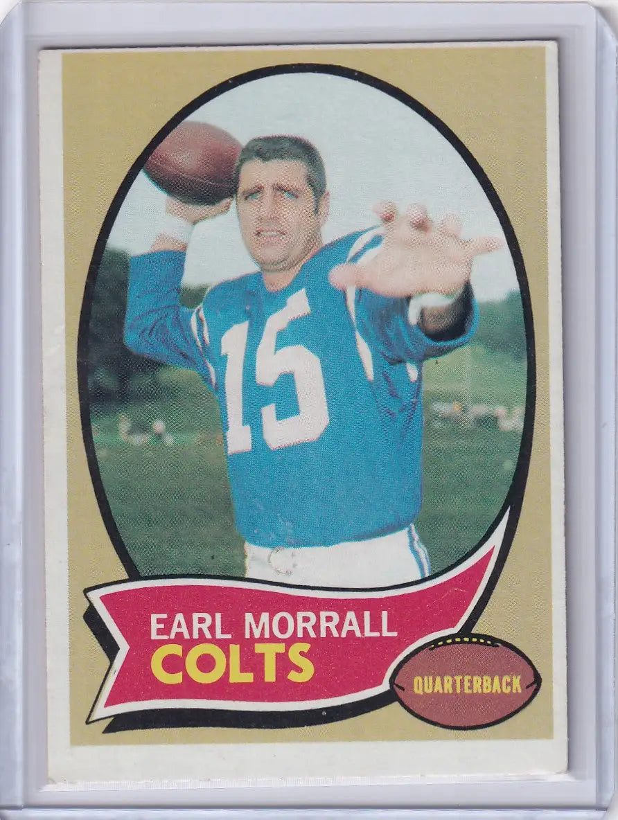 1970 Topps Football #88 Earl Morrall - Baltimore Colts