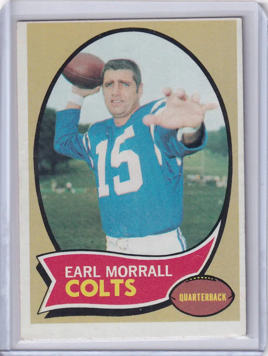 1970 Topps Football #88 Earl Morrall - Baltimore Colts