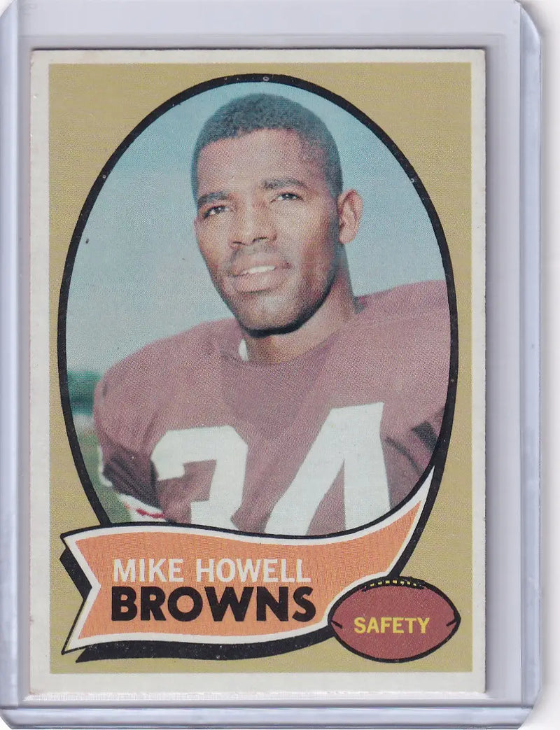 1970 Topps Football #91 Mike Howell RC - Cleveland Browns