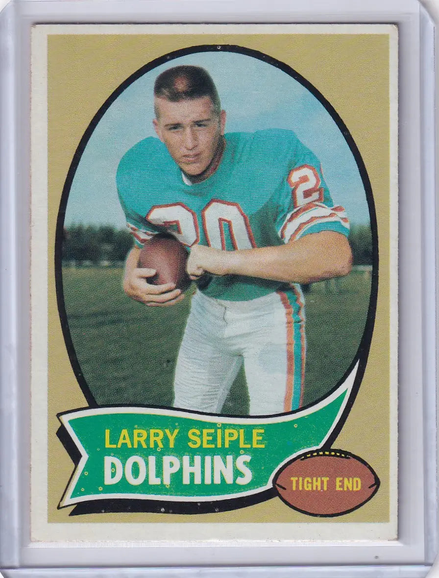 1970 Topps Football #94 Larry Seiple RC - Miami Dolphins
