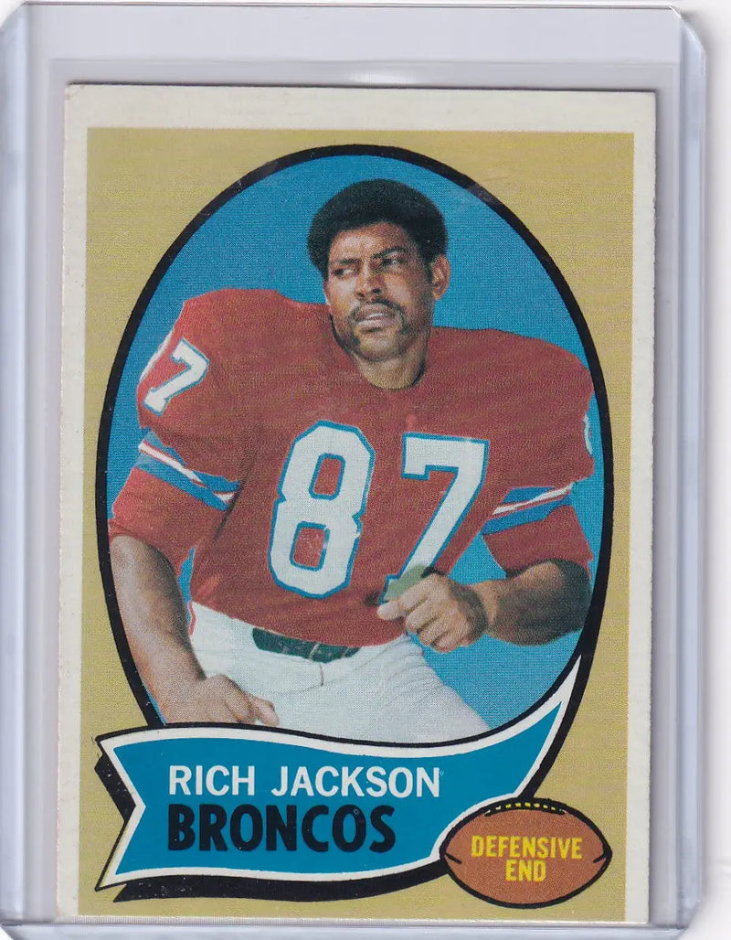 1970 Topps Football #95 Rich Jackson RC - Denver Broncos