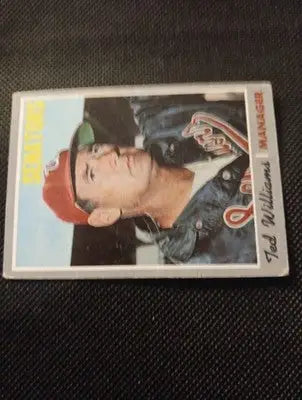 1970 Topps - Ted Williams #211. Mgr. Wash. Senators. surface crease wear. VG+ - Baseball Card Single