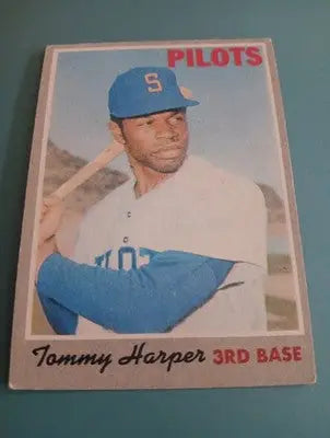 1970 Topps - Tommy Harper #370. Seattle Pilots. EX - Baseball Card Single