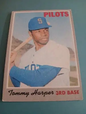 1970 Topps - Tommy Harper #370. Seattle Pilots. EX - Baseball Card Single