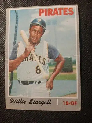 1970 Topps - Willie Stargell #470. Pirates. VG+ - EX - Baseball Card Single