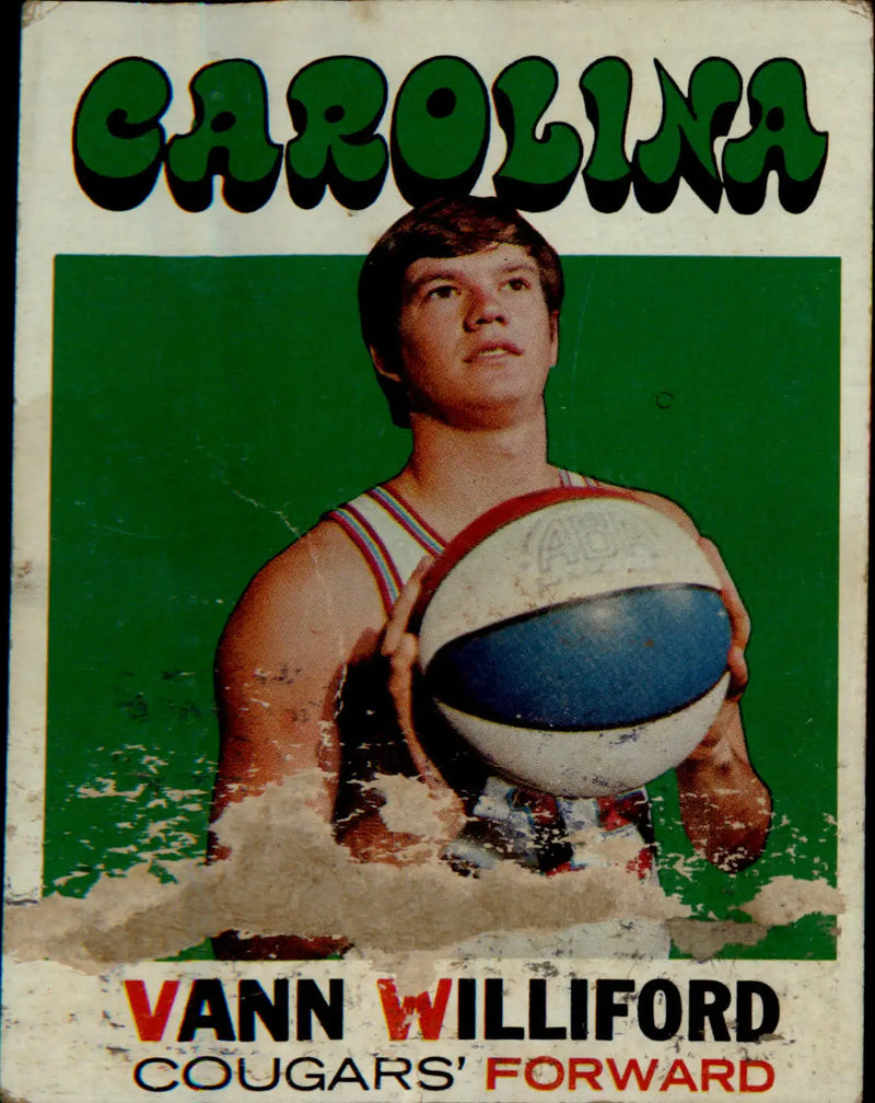 1971-72 Topps #229 Vann Williford Rookie Rookie - Basketball Card Single