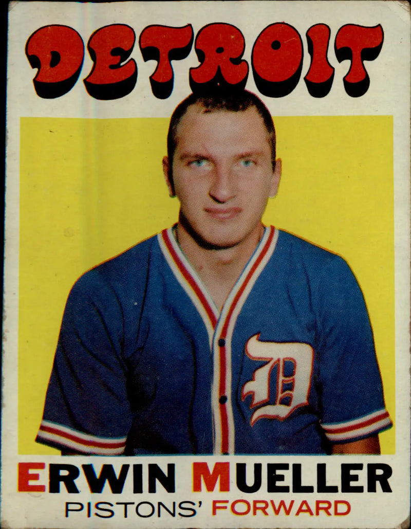 1971-72 Topps #31 Erwin Mueller - Basketball Card Single