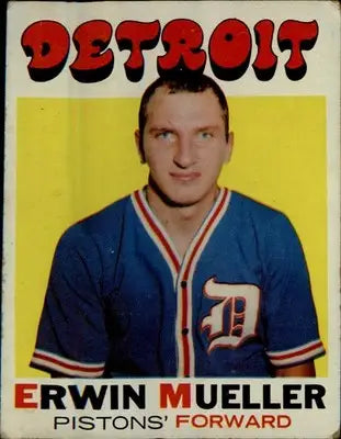 1971-72 Topps #31 Erwin Mueller - Basketball Card Single