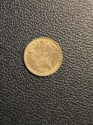 1971 Bahamas 1 Cent Coin Copper-Nickel Very Fine VF Collectible Lot - Coins & Currency