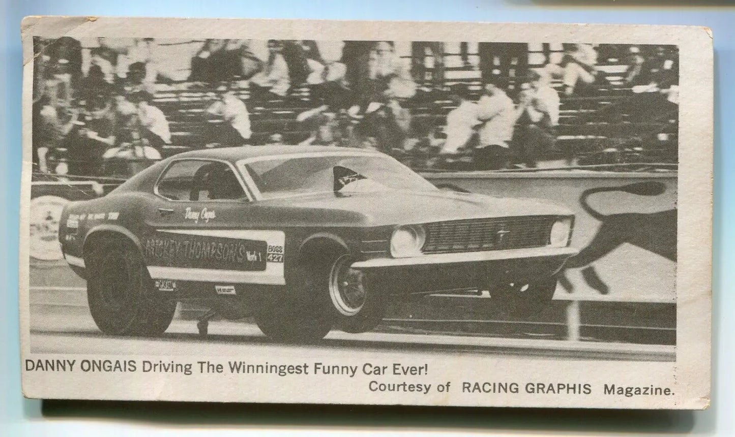 1971 Fleer Danny Ongais Mickey Thompson’s NHRA Funny Car Racing Graphis Magazine - Other