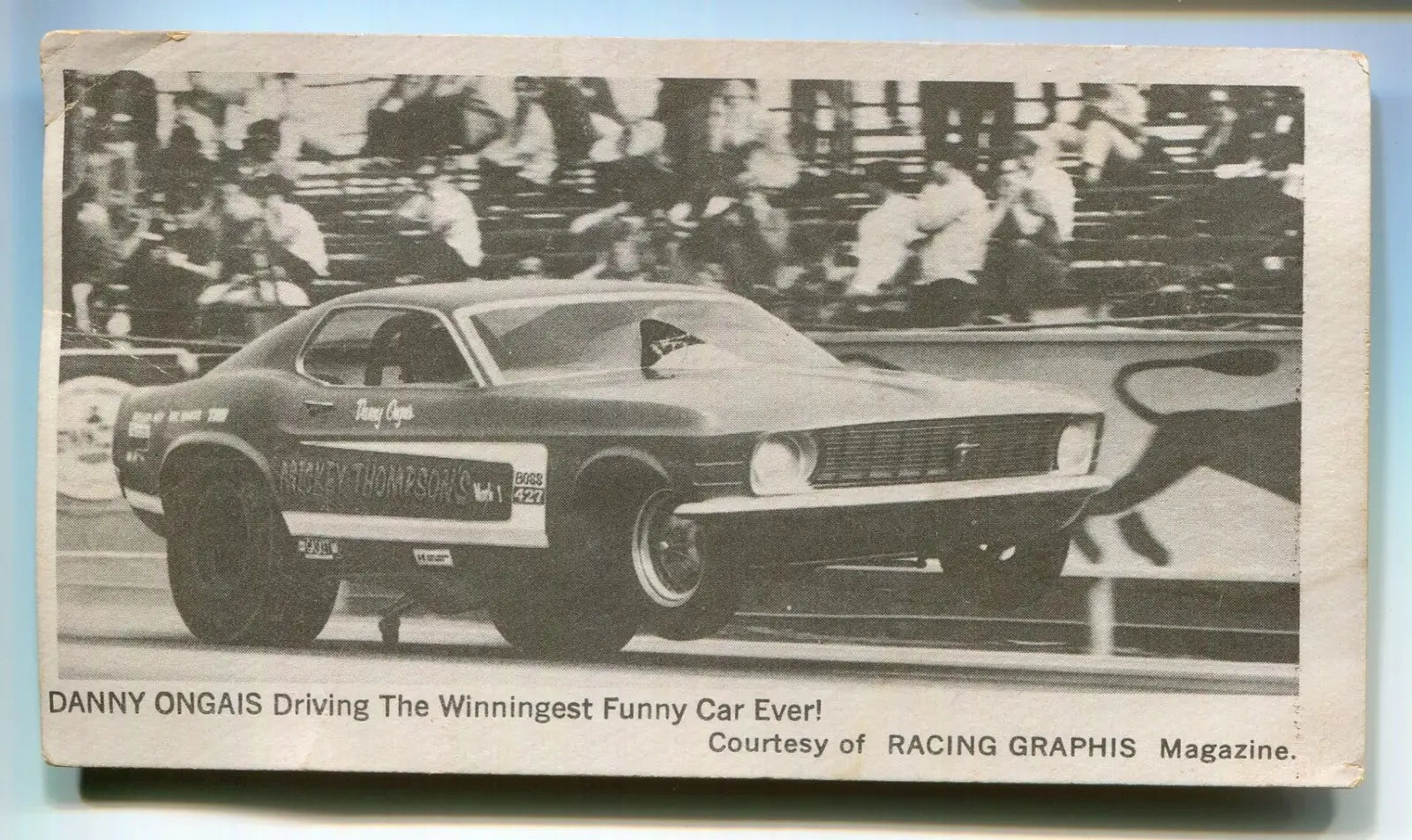 1971 Fleer Danny Ongais Mickey Thompson’s NHRA Funny Car Racing Graphis Magazine - Other