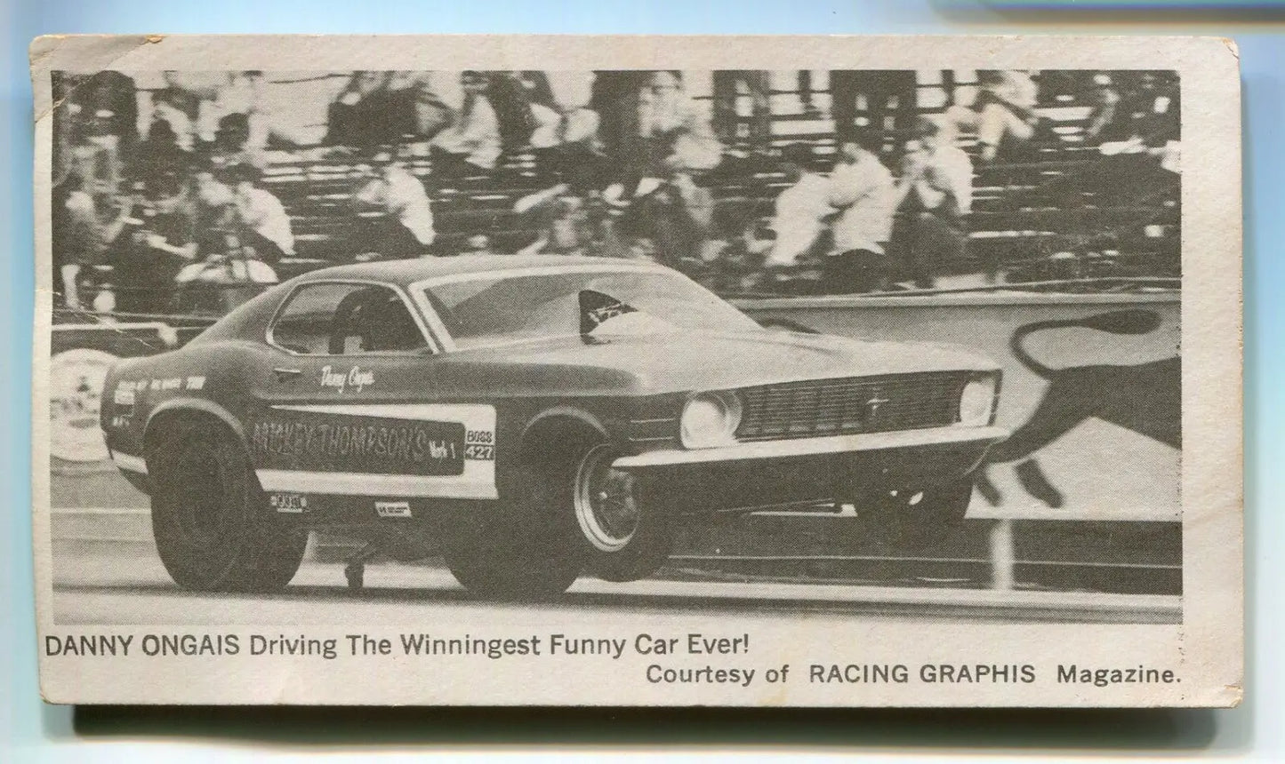 1971 Fleer Danny Ongais Mickey Thompson’s NHRA Funny Car Racing Graphis Magazine - Other