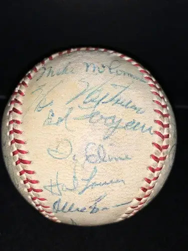 1971 San Francisco Giants Team Baseball Willie Mays McCovey Gaylord Perry 24Sigs