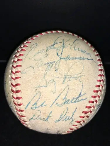 1971 San Francisco Giants Team Baseball Willie Mays McCovey Gaylord Perry 24Sigs - Sports Memorabilia