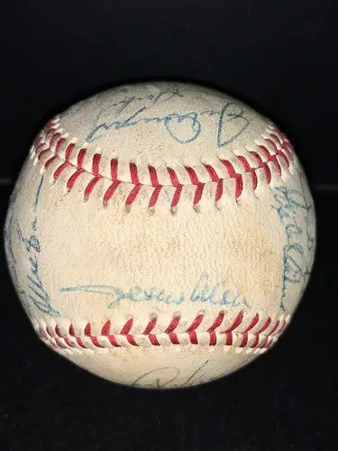 1971 San Francisco Giants Team Baseball Willie Mays McCovey Gaylord Perry 24Sigs