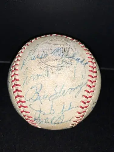 1971 San Francisco Giants Team Baseball Willie Mays McCovey Gaylord Perry 24Sigs