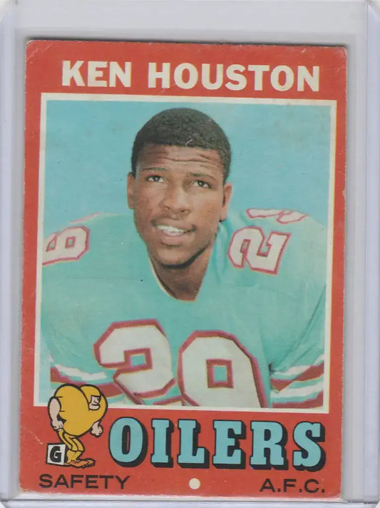 1971 Topps #113 Ken Houston Houston Oilers EX - Football Card Single