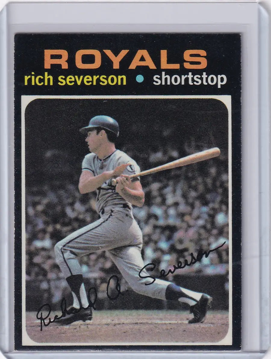 1971 Topps Baseball #103 Rich Severson - Kansas City Royals RC