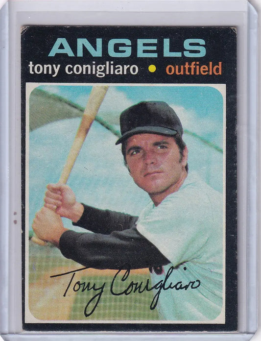 1971 Topps Baseball #105 Tony Conigliaro - California Angels - Baseball Card Single