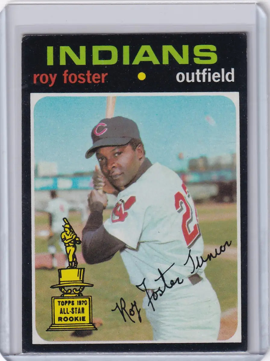 1971 Topps Baseball #107 Roy Foster - Cleveland Indians RC