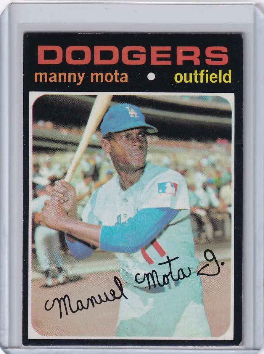 1971 Topps Baseball #112 Manny Mota - Los Angeles Dodgers