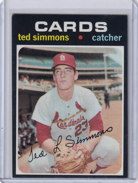 1971 Topps Baseball #117 Ted Simmons - St. Louis Cardinals RC - Baseball Card Single
