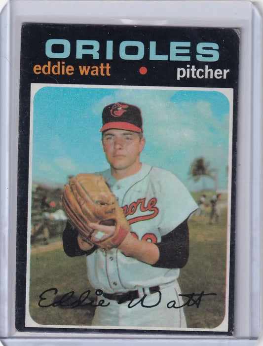 1971 Topps Baseball #122 Eddie Watt - Baltimore Orioles - Baseball Card Single