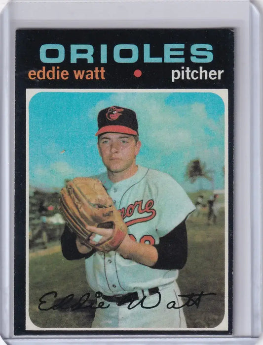 1971 Topps Baseball #122 Eddie Watt - Baltimore Orioles - Baseball Card Single
