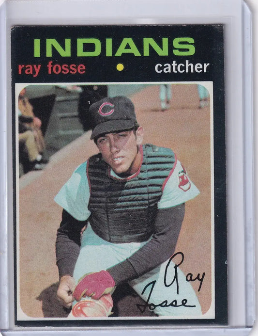 1971 Topps Baseball #125 Ray Fosse - Cleveland Indians - Baseball Card Single