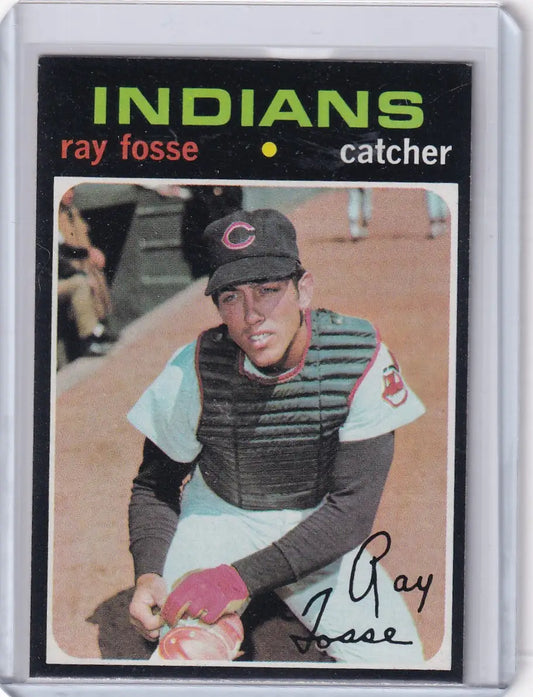 1971 Topps Baseball #125 Ray Fosse - Cleveland Indians - Baseball Card Single