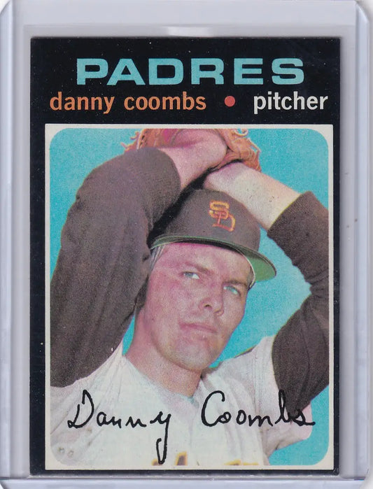1971 Topps Baseball #126 Danny Coombs - San Diego Padres - Baseball Card Single