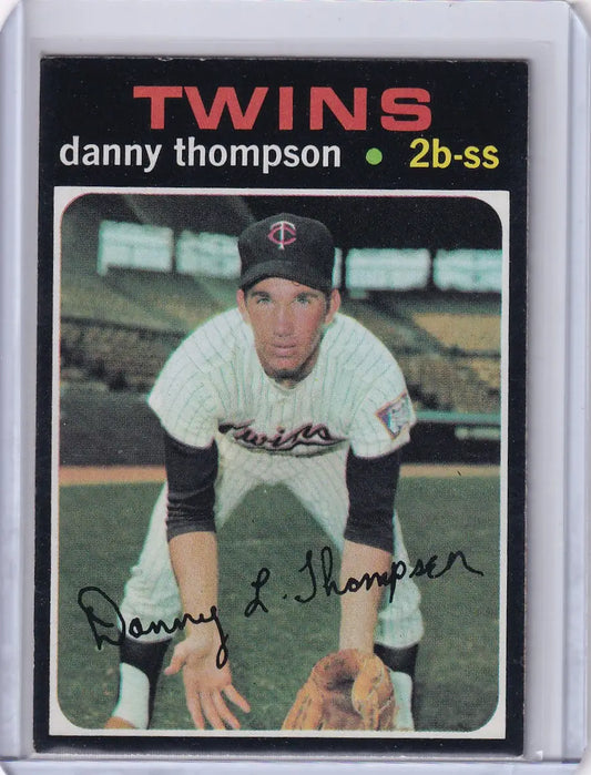 1971 Topps Baseball #127 Danny Thompson - Minnesota Twins RC - Baseball Card Single