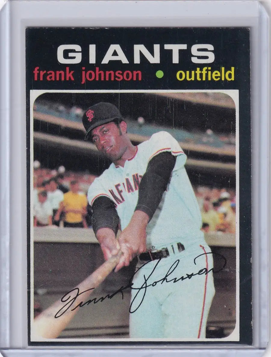 1971 Topps Baseball #128 Frank Johnson - San Francisco Giants