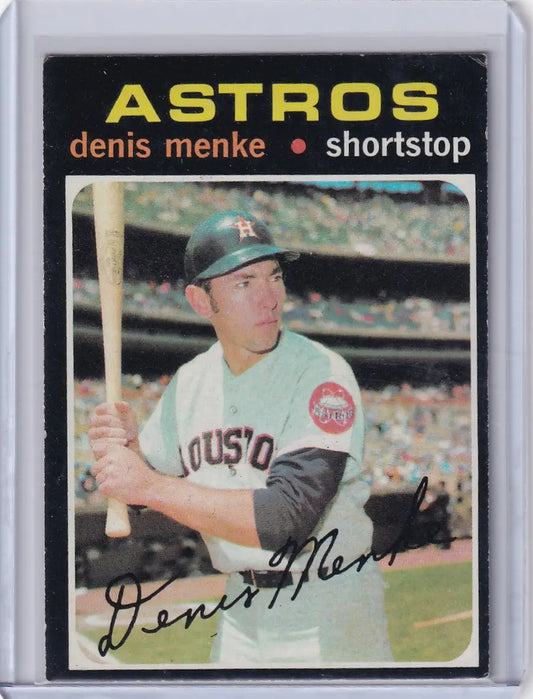 1971 Topps Baseball #130 Denis Menke - Houston Astros - Baseball Card Single