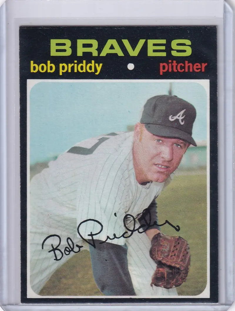1971 Topps Baseball #147 Bob Priddy - Atlanta Braves
