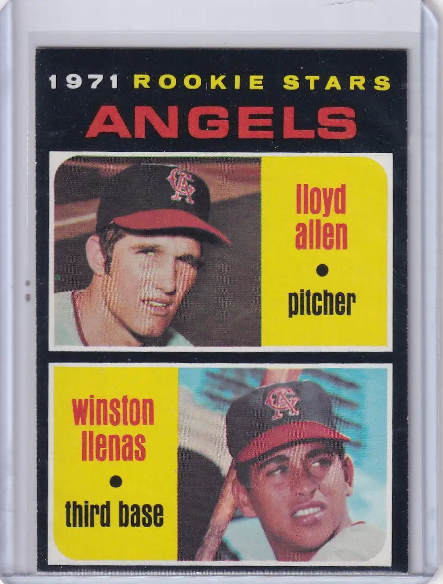 1971 Topps Baseball #152 Angels Rookies - Lloyd Allen / Winston Llenas
