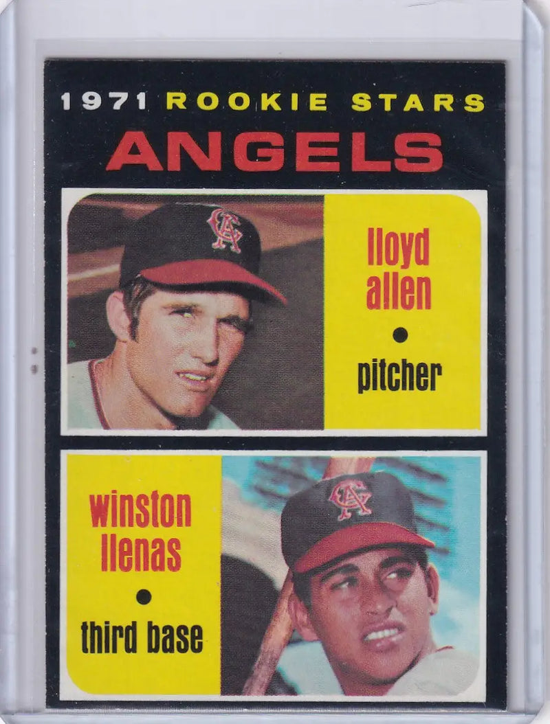 1971 Topps Baseball #152 Angels Rookies - Lloyd Allen / Winston Llenas