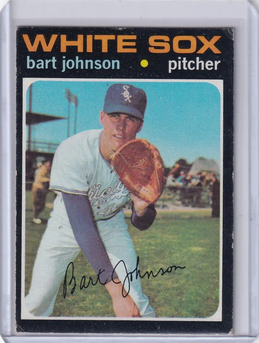 1971 Topps Baseball #156 Bart Johnson - Chicago White Sox