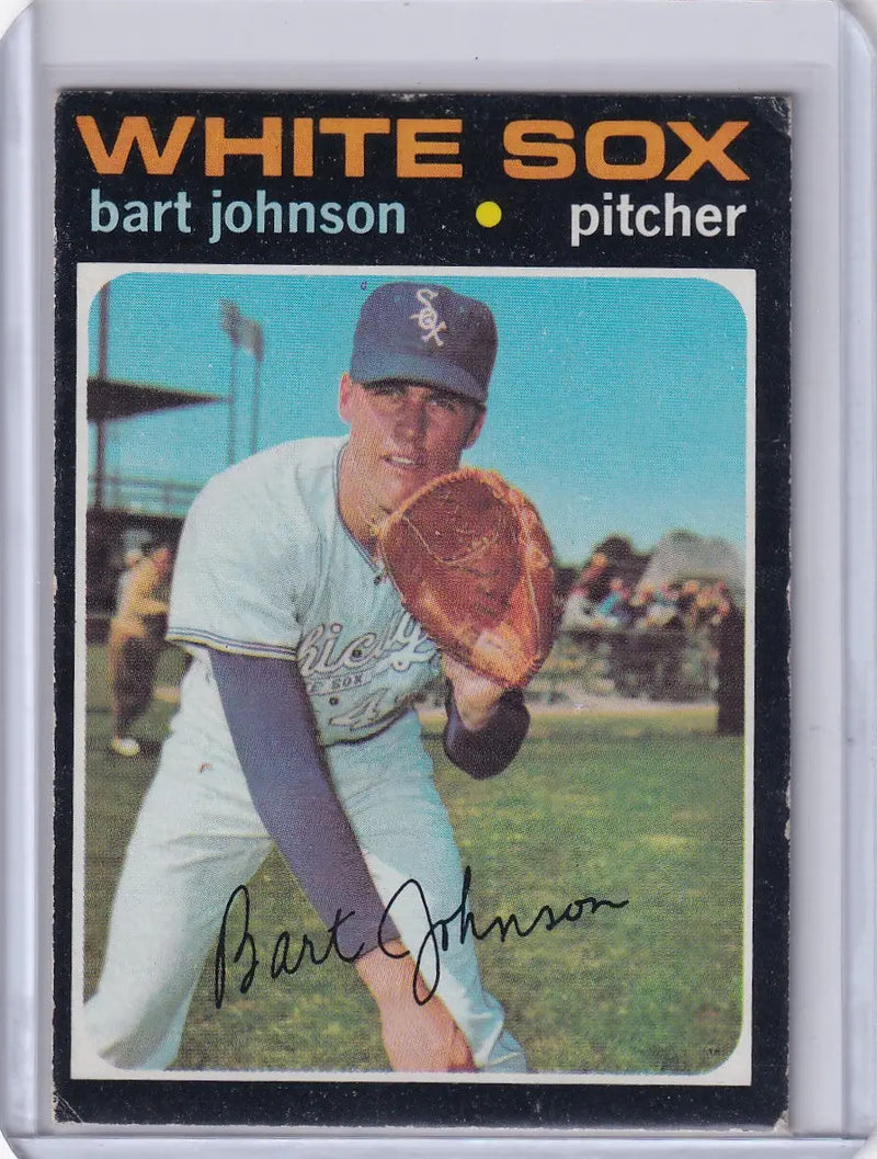 1971 Topps Baseball #156 Bart Johnson - Chicago White Sox