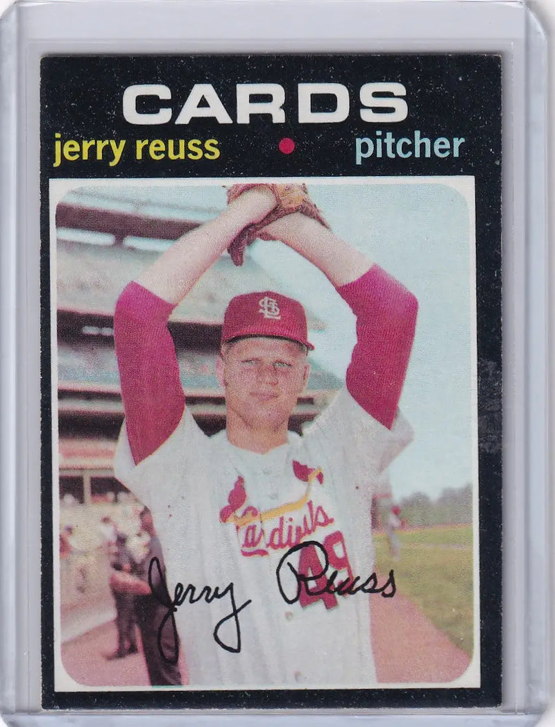 1971 Topps Baseball #158 Jerry Reuss - St. Louis Cardinals