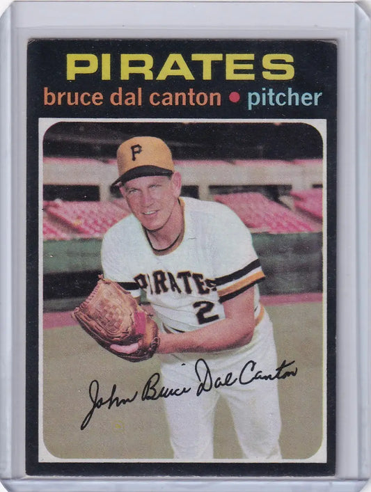 1971 Topps Baseball #168 Bruce Dal Canton - Pittsburgh Pirates - Baseball Card Single