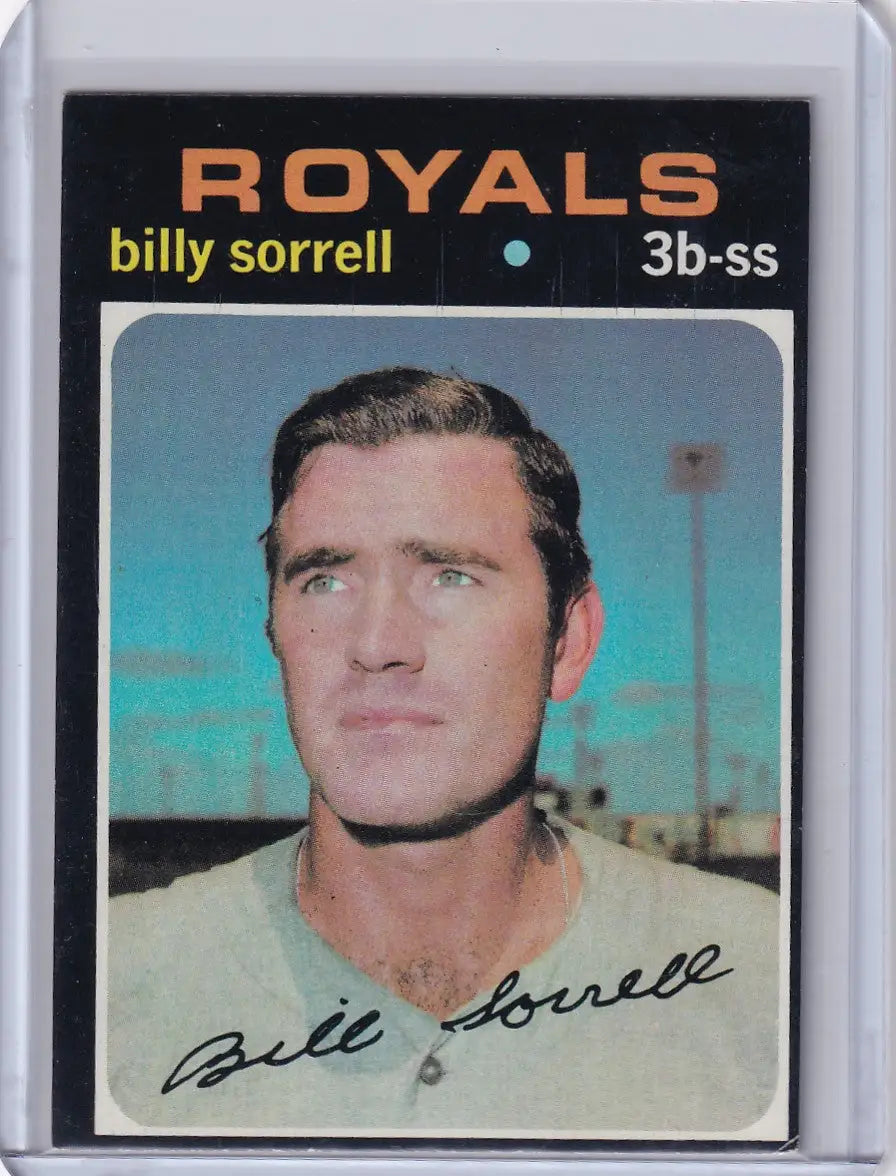 1971 Topps Baseball #17 Billy Sorrell - Kansas City Royals