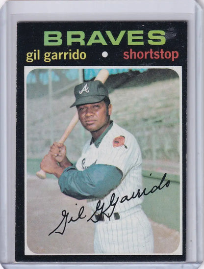 1971 Topps Baseball card featuring Gil Garrido of the Atlanta Braves in batting stance