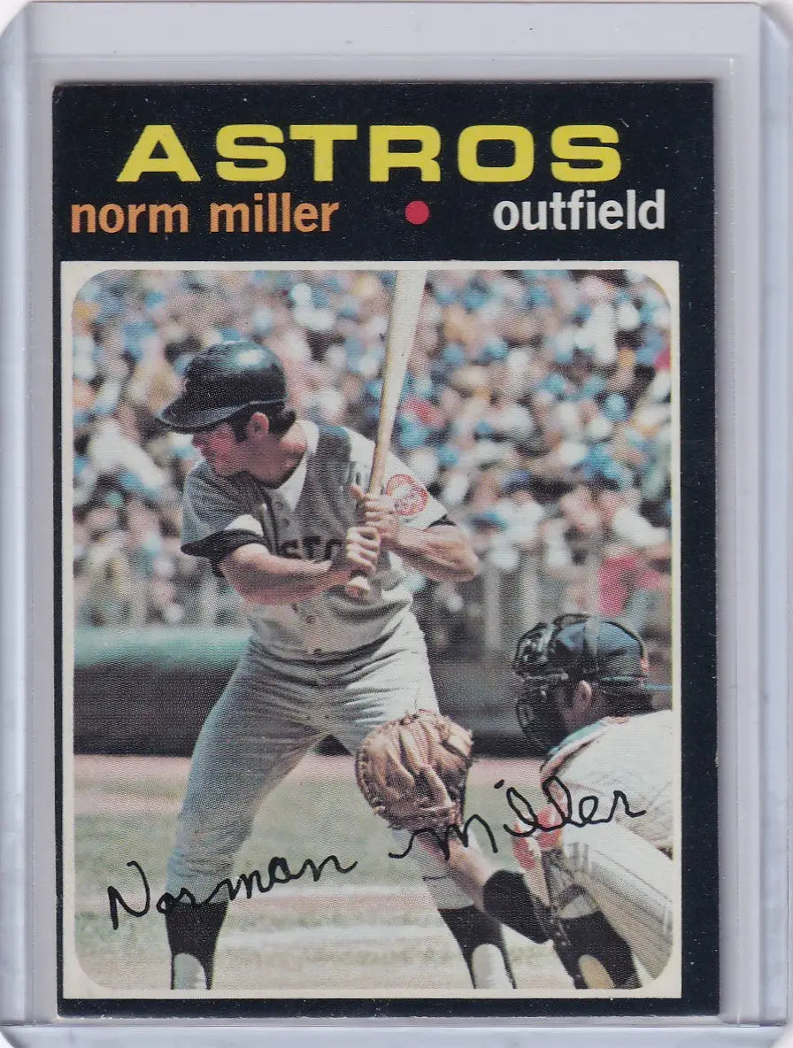 1971 Topps Baseball #18 Norm Miller - Houston Astros