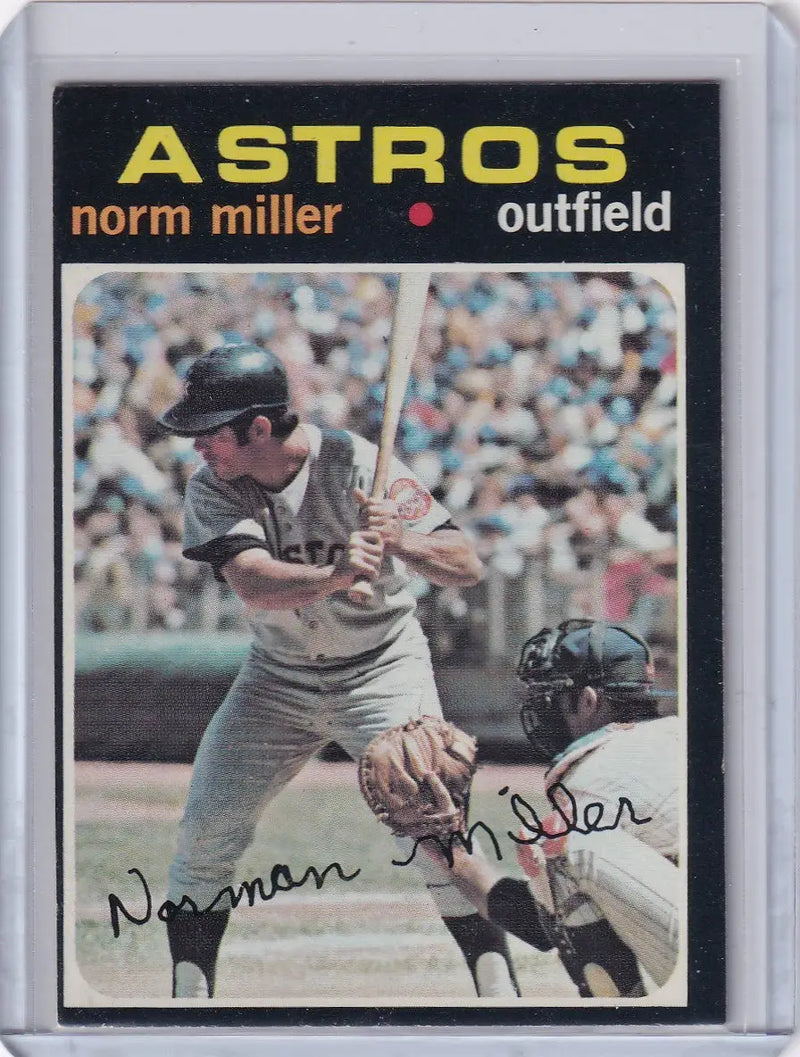 1971 Topps Baseball #18 Norm Miller - Houston Astros