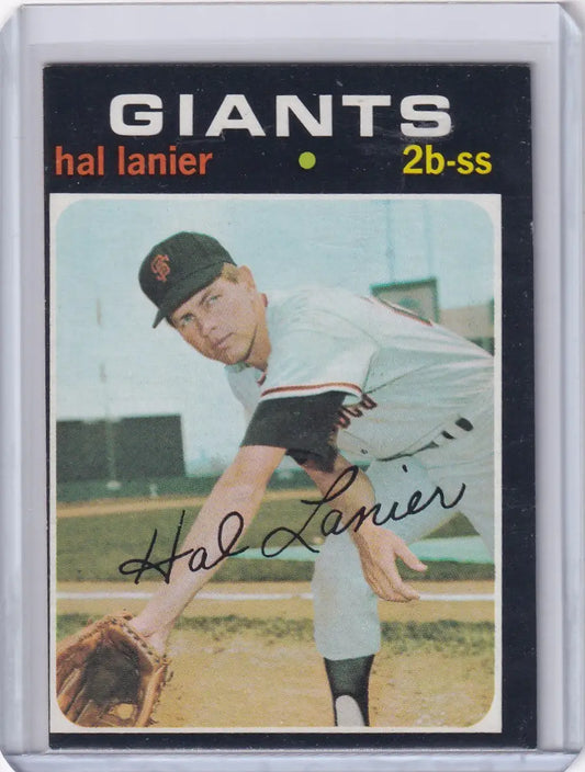 1971 Topps Baseball #181 Hal Lanier - San Francisco Giants - Baseball Card Single