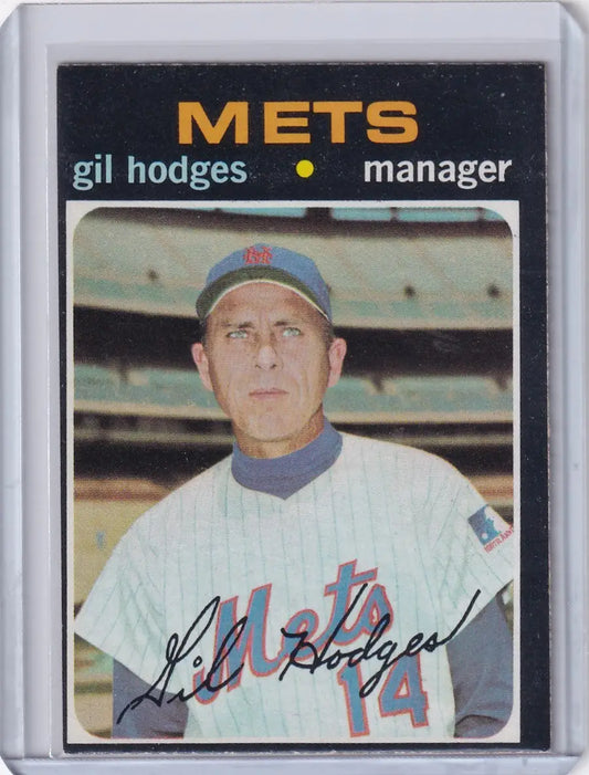 1971 Topps Baseball #183 Gil Hodges - New York Mets - Baseball Card Single
