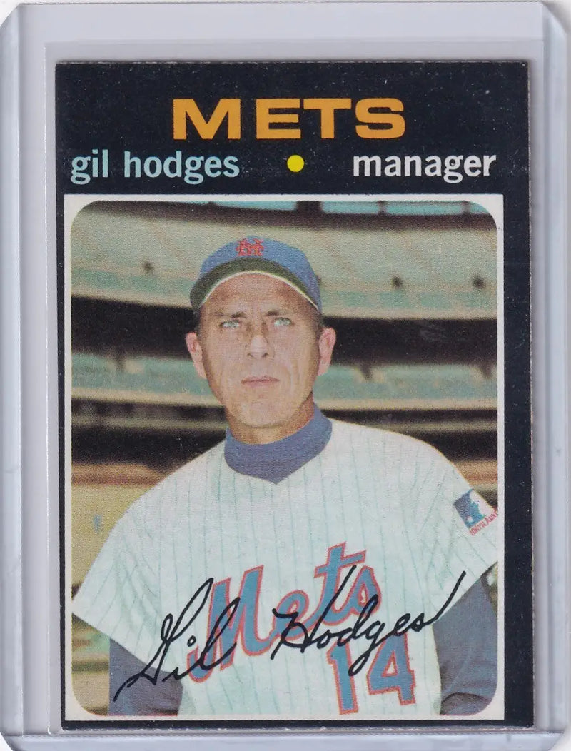 1971 Topps Baseball #183 Gil Hodges - New York Mets