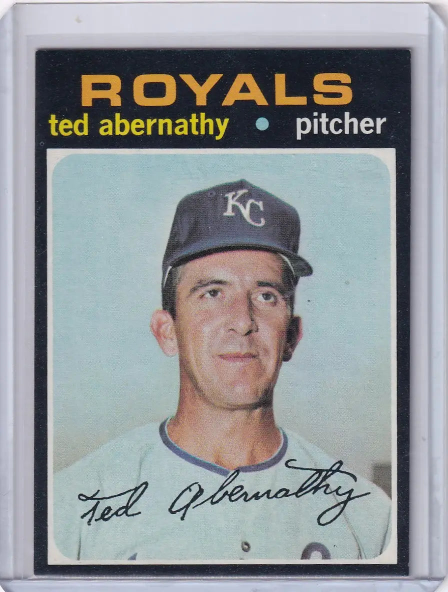 1971 Topps Baseball #187 Ted Abernathy - Kansas City Royals