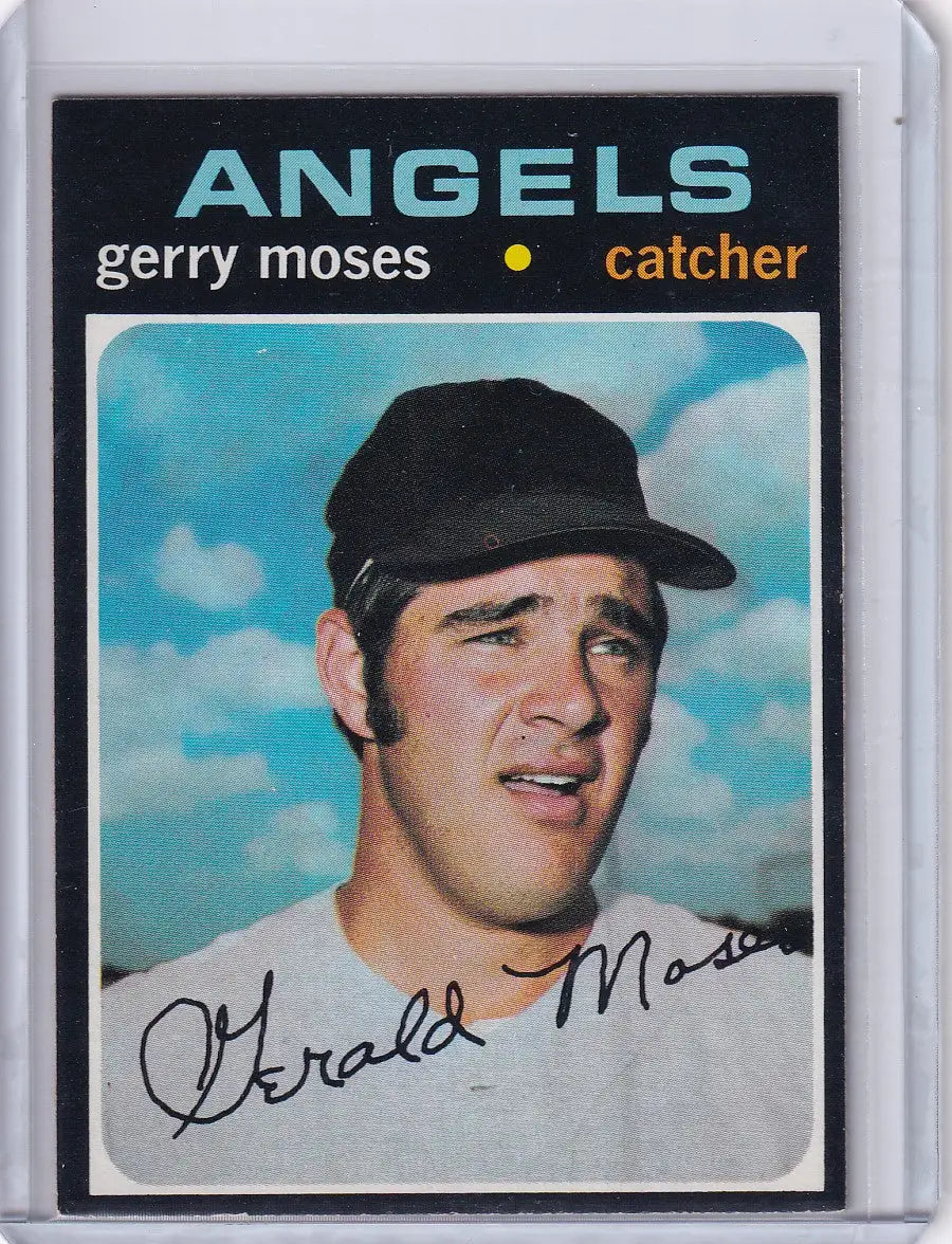 1971 Topps Baseball #205 Jerry Moses - California Angels